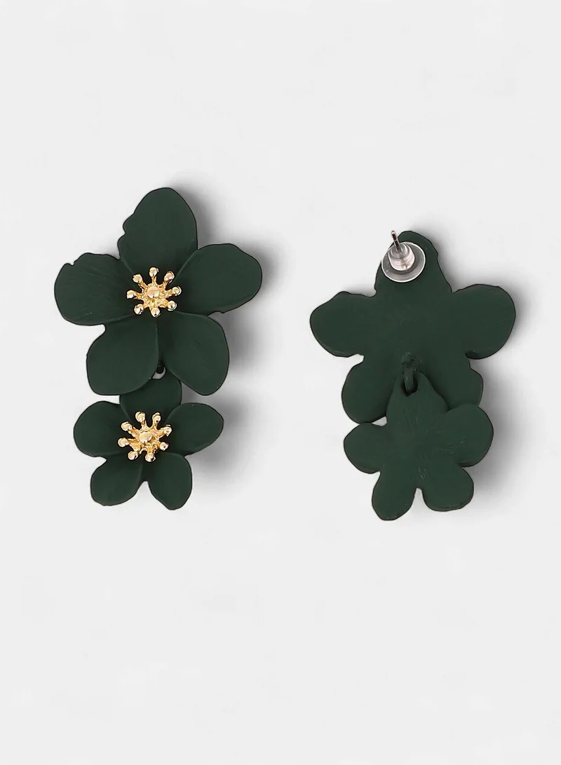 SOHI Blossom Artificial Drop Earring Jewellery