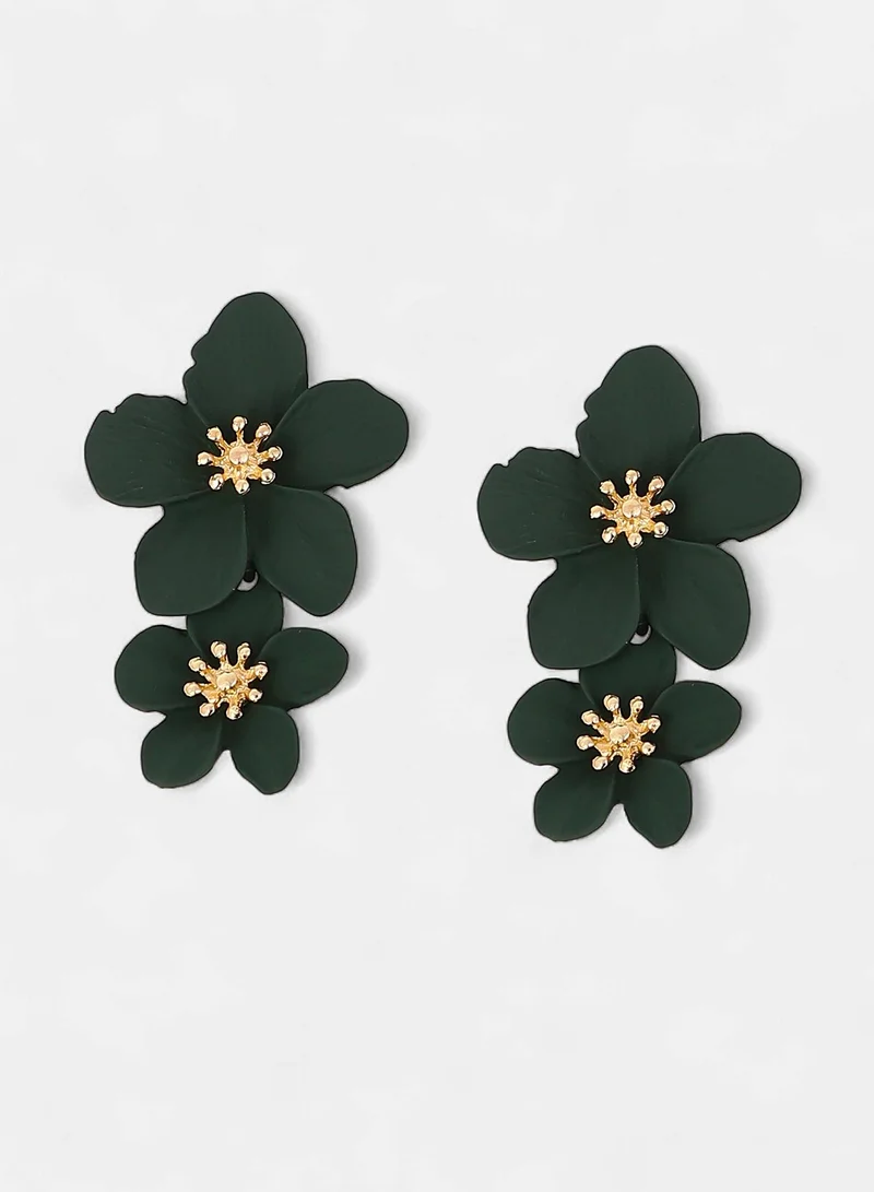 SOHI Blossom Artificial Drop Earring Jewellery