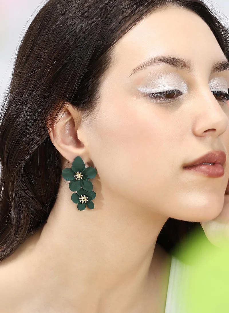 SOHI Blossom Artificial Drop Earring Jewellery