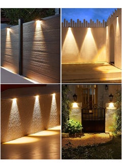 ARNOTEC Super bright solar wall lamp outdoor garden yard layout wall lamp home courtyard atmosphere lamp （warm light）1 Pack  - Image 5