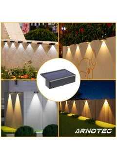 ARNOTEC Super bright solar wall lamp outdoor garden yard layout wall lamp home courtyard atmosphere lamp （warm light）1 Pack  - Image 2