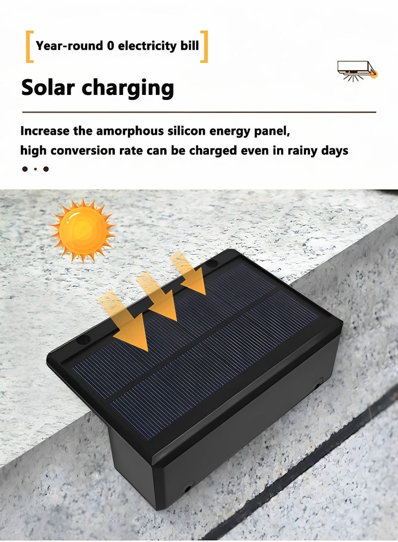 ARNOTEC Super Bright Solar Wall Lights Outdoor Waterproof, Warm White LED Solar Powered Wall Lamps with Up & Down Lighting, Decorative Garden Yard Fence Porch Stair Lights for Home Courtyard – 1 Pack - Image 5
