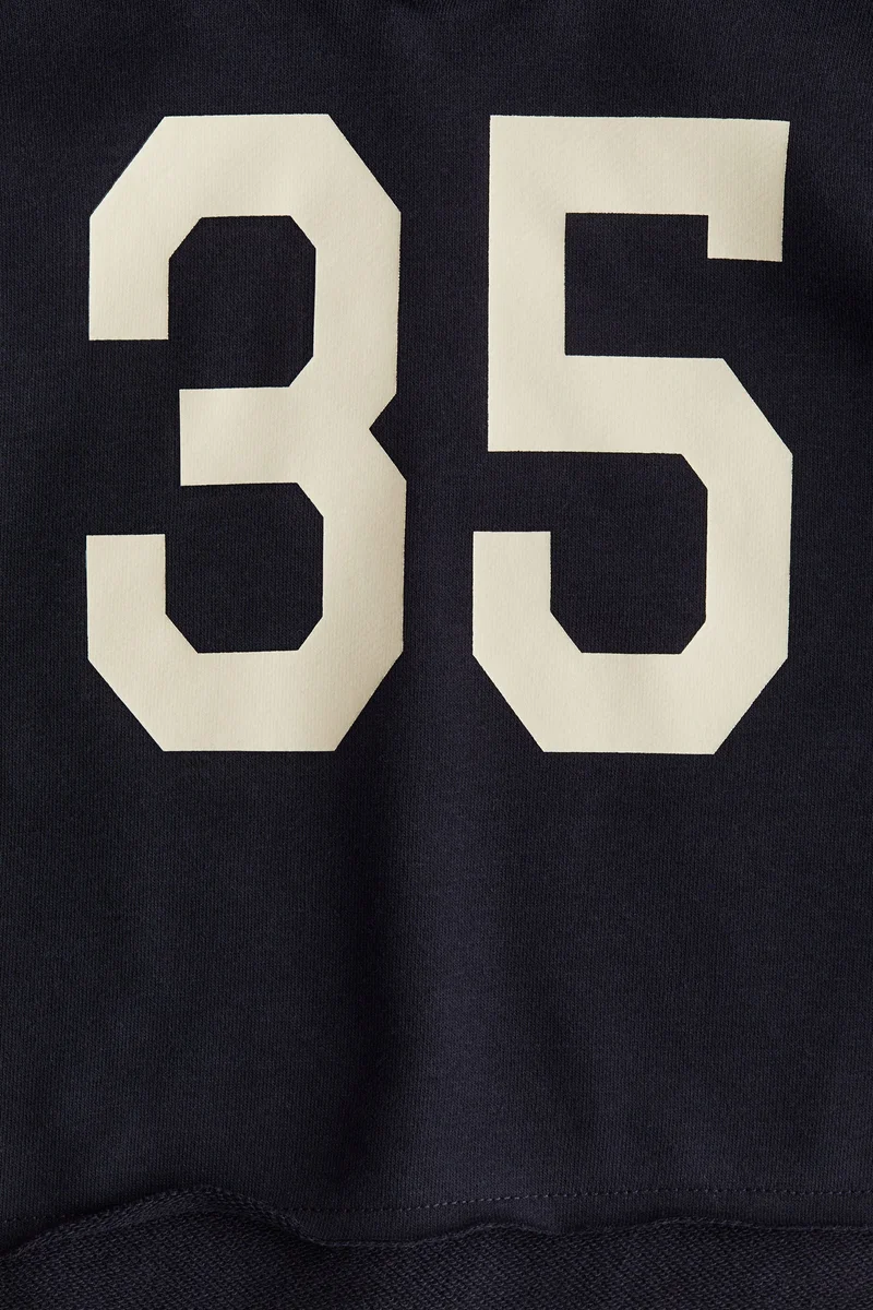 H&M Printed cropped hoodie