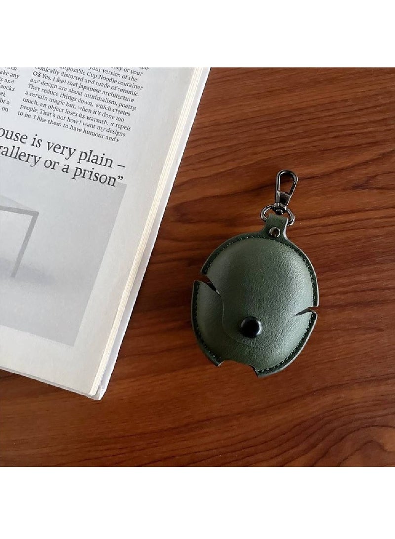 GENNEXT Huawei FreeBuds 5 Genuine Leather Full Protective Earphone Case Cover Green - Image 2