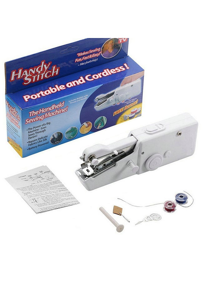 Generic Mini Handheld Sewing Machine Portable Electric Hand Sewing Machine Quick Repairing Suitable for Home Travel Clothes Cloth Curtain  - Image 4