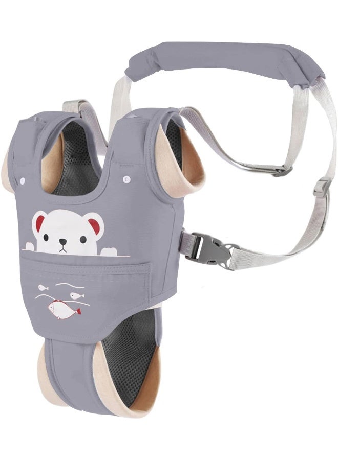Ocanoiy Baby Walking Harness Handheld Baby Walker Assistant Belt Adjustable Toddler Infant Walker Safety Harnesses Standing Up and Walking Learning Helper with Detachable Crotch  - Image 2