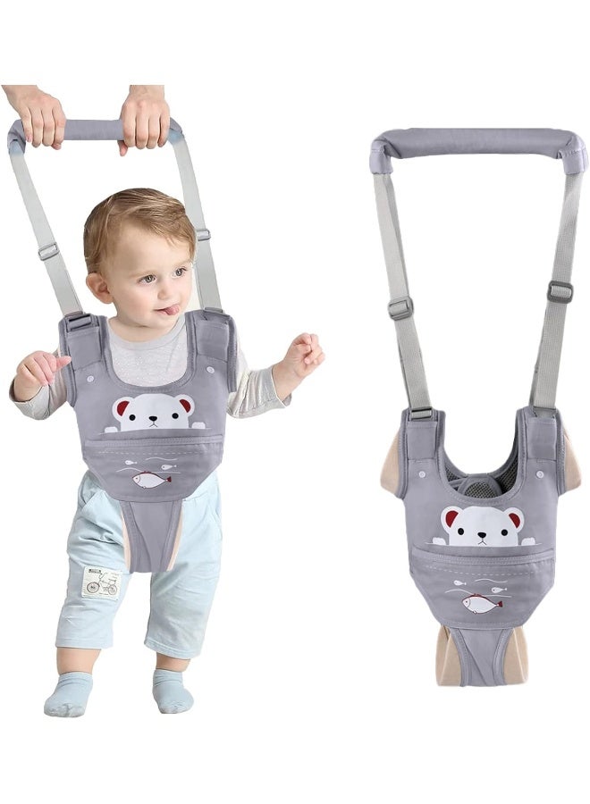 Ocanoiy Baby Walking Harness Handheld Baby Walker Assistant Belt Adjustable Toddler Infant Walker Safety Harnesses Standing Up and Walking Learning Helper with Detachable Crotch  - Image 1