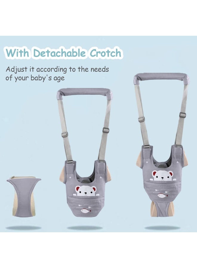 Ocanoiy Baby Walking Harness Handheld Baby Walker Assistant Belt Adjustable Toddler Infant Walker Safety Harnesses Standing Up and Walking Learning Helper with Detachable Crotch  - Image 4