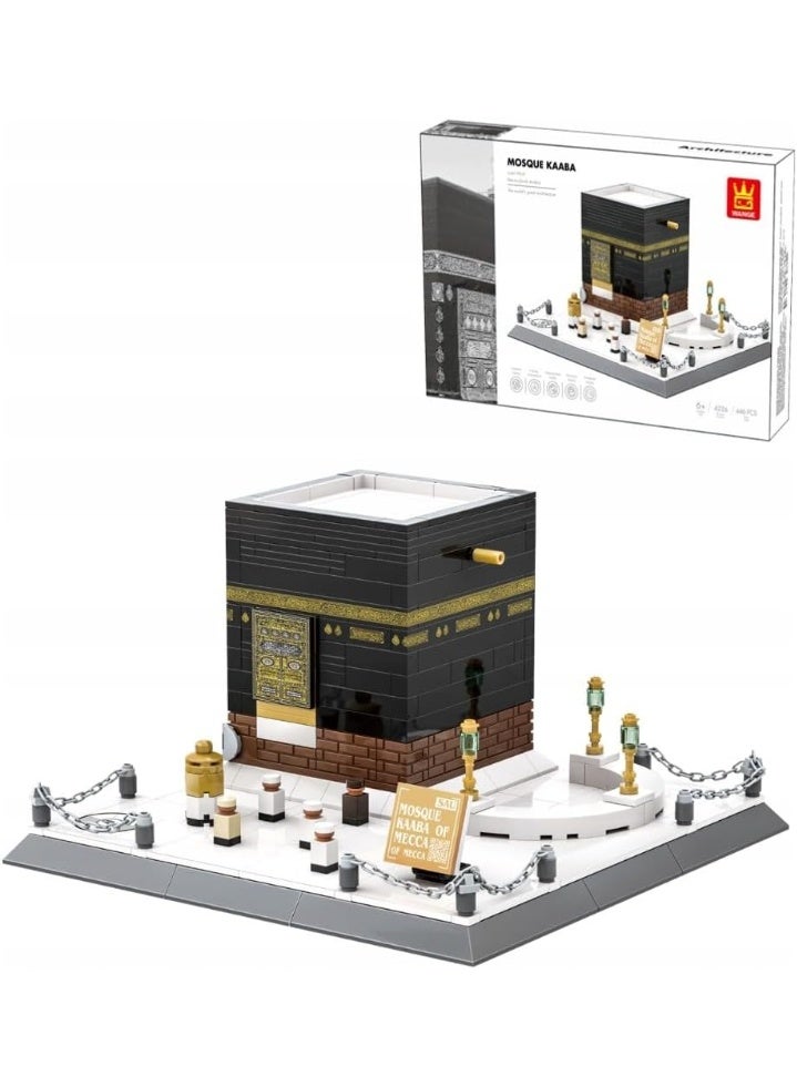 wange Holy Kaaba Mecca Block Set – 446 Pieces Islamic Architecture Toy | Educational & Decorative Gift for Adults and Kids (6+) - Image 1