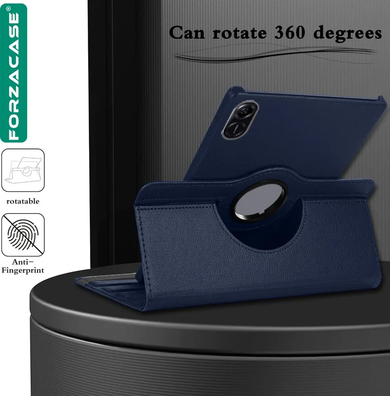 فورزاكاس Compatible with Honor Pad X9 11.5 360 Degree Rotating Stand Case + Tempered Unbreakable Glass FC012