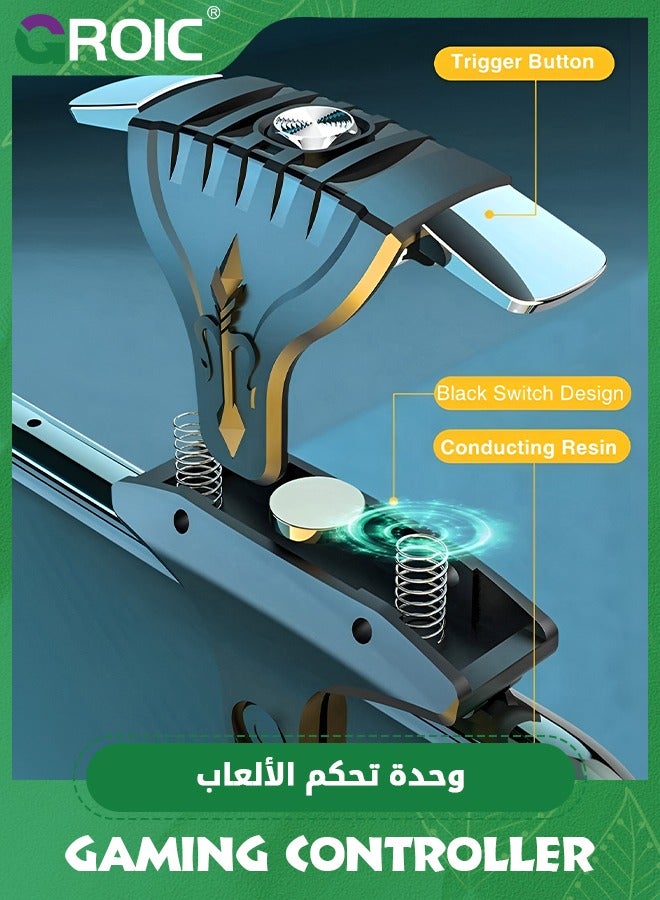 1 Pair Mobile Game Triggers Controller Trigger for PUBG Fortnite Call of Duty Mobile Phone Gaming Joysticks Sensitive Shoot Aim ons Shooter Handgrip Compatible with Android  iPhone - Image 4