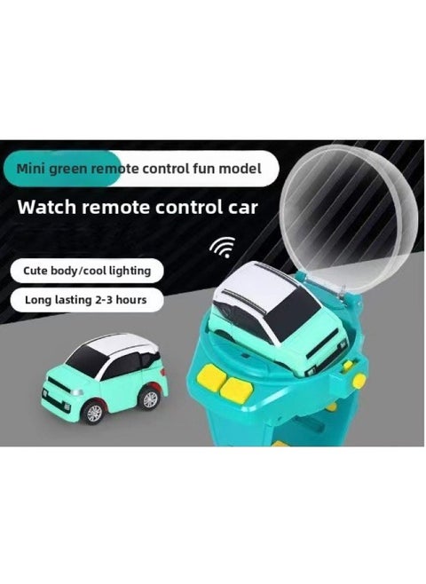 Remote Control Car Toy High-speed Drift Stunt Features For Kids Aged 8-Color:Watch Remote Control Car Maca Green Mini (chinese Packaging)