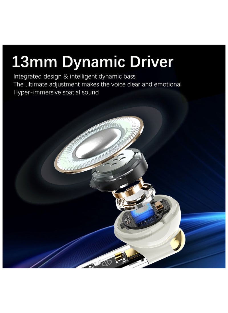 shkod - Bluetooth 5.4 13mm Dynamic Drivers 40 Ms Ultra-Low Latency Quad Mic ENC for HD Call Clarity 45 Hrs Playtime Lightning-Fast Charging, AirLits5 Pro True Wireless in-Ear Earbuds - Image 1