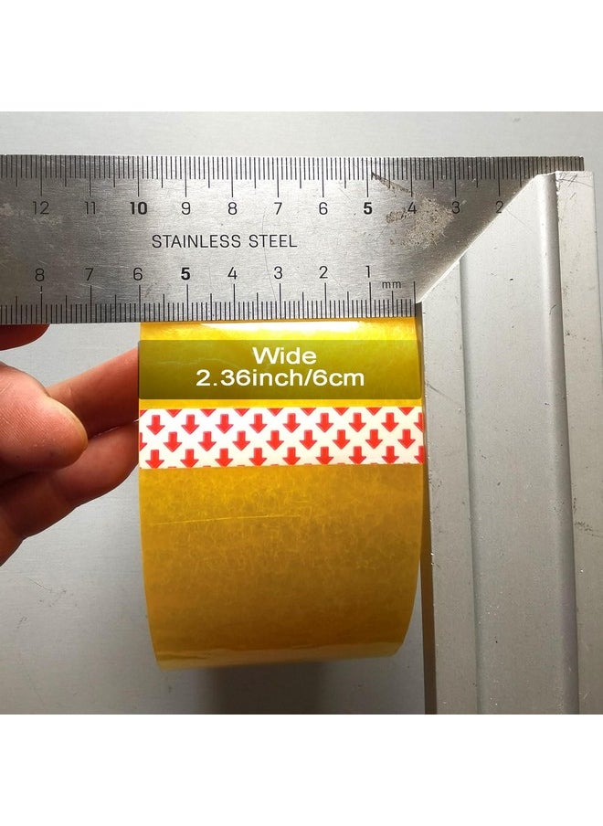 HinchJone - Heavy Duty Packaging Tape 2.36” X 328 Yards Clear Packaging Tape For Shipping Packaging Moving Sealingstrong Seal On Box Types Clear Yellow1 Roll - Image 1