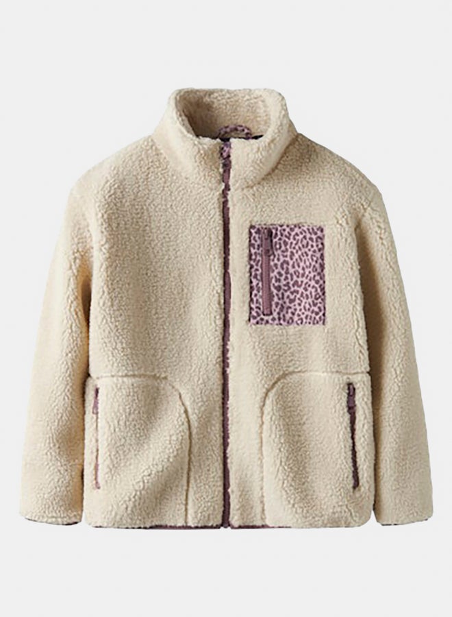 NAME IT Name It Kids Girls Monica Teddy Jacket  - Image 1