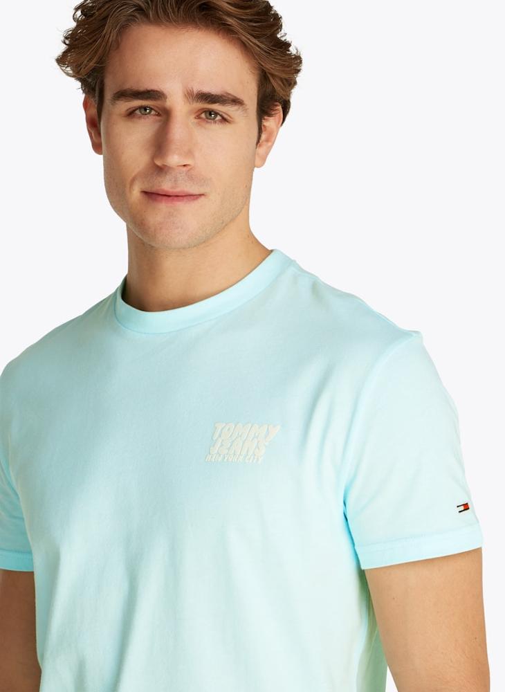 TOMMY JEANS Regular Fit Bubble Back Short Sleeve T-Shirt  - Image 3
