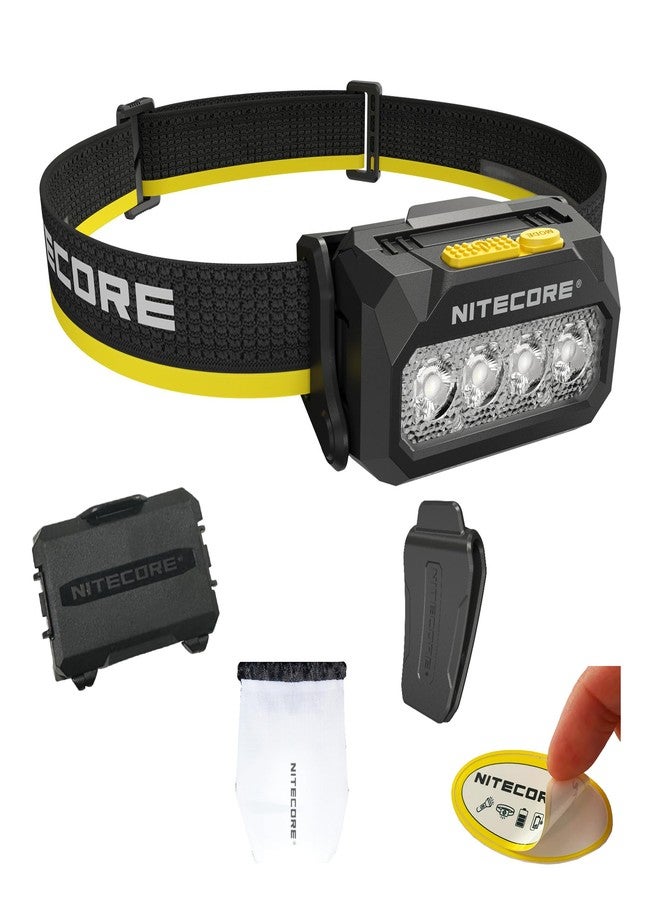 Nitecore HA27 UHE Headlamp, 800 Lumens High CRI with 3 Color Temperatures, USB-C Rechargeable & AAA Compatible, Lightweight Waterproof for Camping, Hiking & Running - Image 1