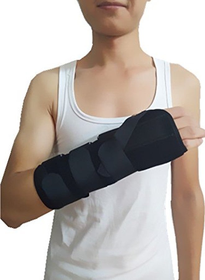 RousuCare Forearm and Wrist Support Splint Brace Forearm Immobilizer Brace (Left hand)