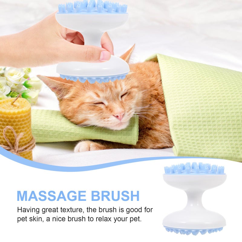 Blue Plastic Pet Grooming Brush Massage Comb For Cats And Dogs Bath Supplies - Image 4