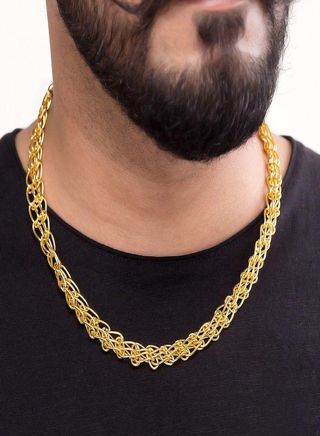Voylla Chain for Men (Golden) (8907617762258) - Image 4
