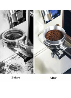 Generic 53mm Coffee Distribution Ring with Magnet – Strong Stability & Precise Brewing in an Elegant Silver Color  - Image 3