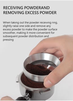 Generic 53mm Coffee Distribution Ring with Magnet – Strong Stability & Precise Brewing in an Elegant Silver Color  - Image 4