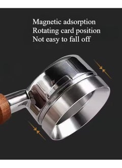 Generic 53mm Coffee Distribution Ring with Magnet – Strong Stability & Precise Brewing in an Elegant Silver Color  - Image 5