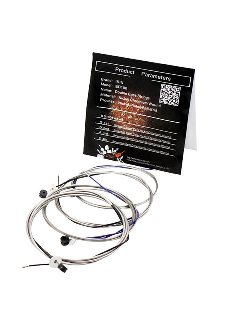 IRIN BD100 Bass Bass String Silver Plated Alloy Bass String 4 Strings - Image 1