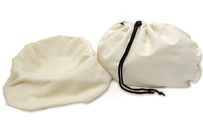 Clarkia Cotton Kitchen Strainer Set 2 Yogurt Strainers Muslin Cloth - Unbleached Pack of 3 (Off White, 1 x 1 m) - Image 5