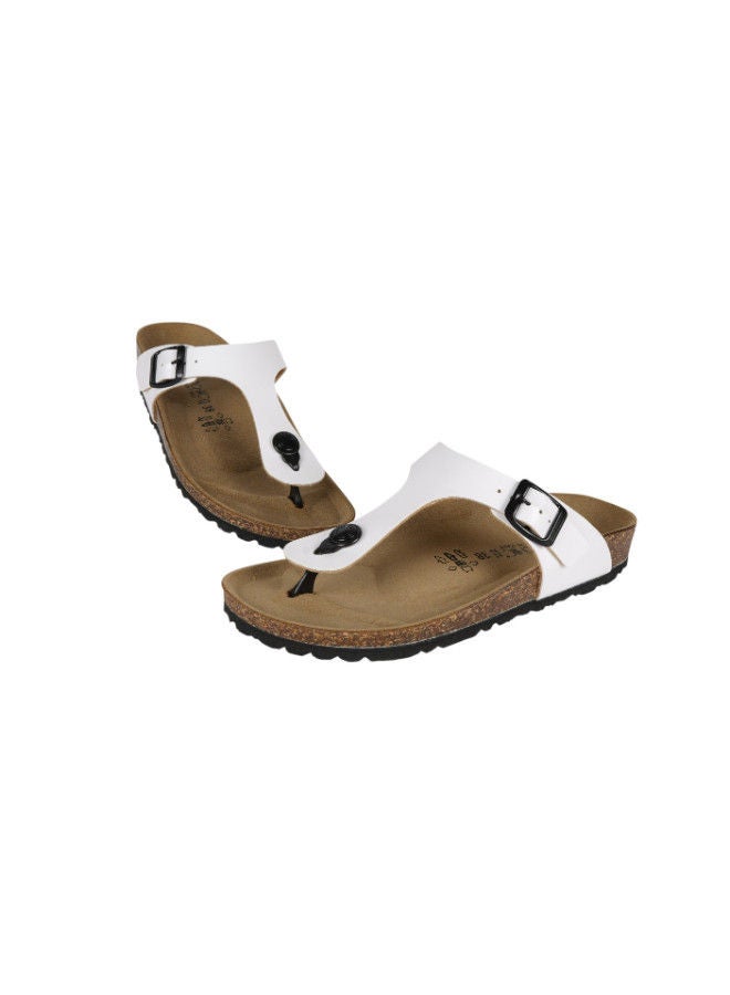 Biochic Ladies Slim Thong Sandals 012-459 1830PR-White - Image 2