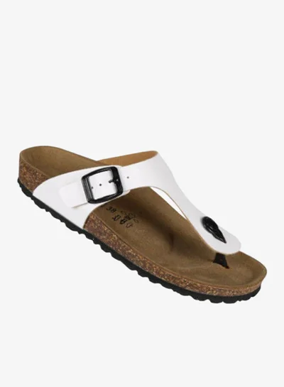 BiOCHIC Biochic Ladies Slim Thong Sandals 012-459 1830PR-White