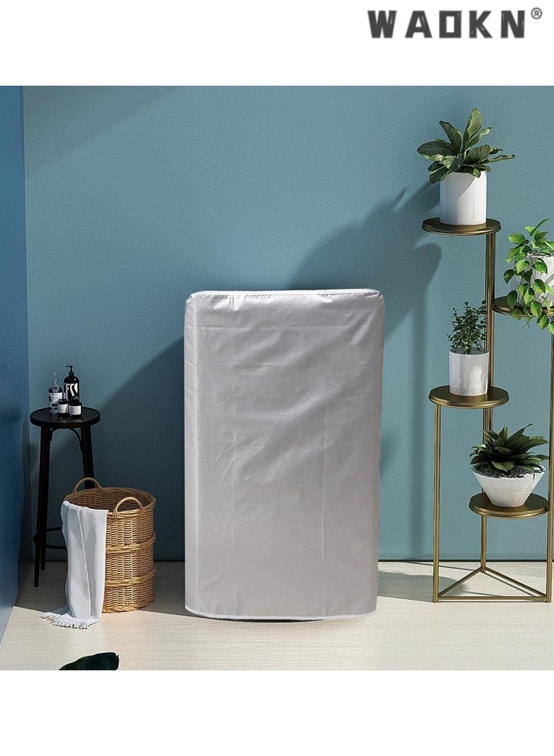 WAOKN Washer and Dryer Covers, Top Load Washing Machine Cover Laundry Dryer Protective Cover - Dustproof Waterproof Design for Easy Use, Fit for Most Front-loading Machines, Universal Fit - Image 4