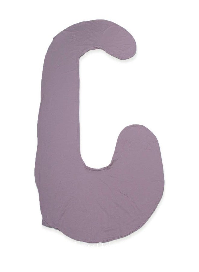 INSEN Pregnancy Body Cover,C Shaped Full Body Pillowcase (Purple Jersey) - Image 4
