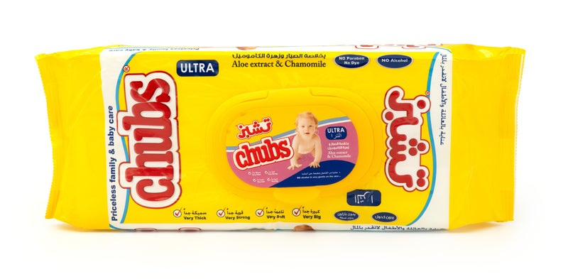 Chubs Baby Wet Wipes with Aloe Vera – Hypoallergenic Alcohol Free Baby Wipes – 40 Wipes Pack - Image 1