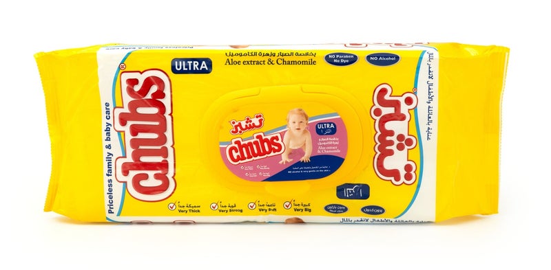 Chubs Baby Wet Wipes with Aloe Vera – Hypoallergenic Alcohol Free Baby Wipes – 40 Wipes Pack - Image 1