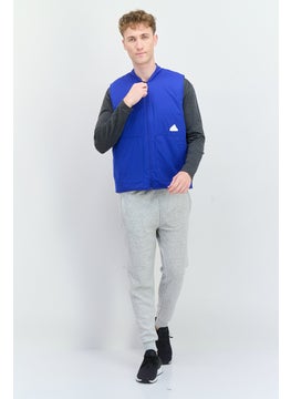 Men Sportswear Fit Sleeveless Outdoor Jacket Vest, Blue - pzsku/Z37EEBB35985BA30BA17EZ/45/_/1739801618/fe242445-04ad-44bb-8884-30ffff62868a