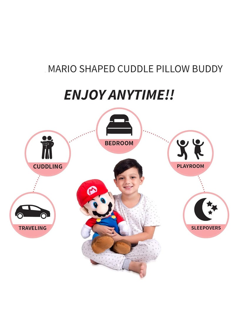 BEYTOR Super Mario Soft Character Plush Toy 30cm | Cute Game-Inspired Doll Pillow for Kids | Washable, Huggable Stuffed Toy for Bed, Travel & Playtime - Image 3