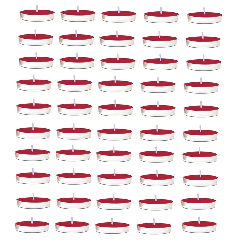 AURA DECOR AuraDecor Pack of 50 Fragrance Tealight Candles || Spa Candles || 3 Hours Burning Time (English Rose) - Image 2