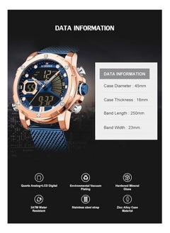NAVIFORCE NAVIFORCE Men Wristwatch Digital Luxury Top Brand Sport Stainless Steel Quartz NF9172  - Image 3