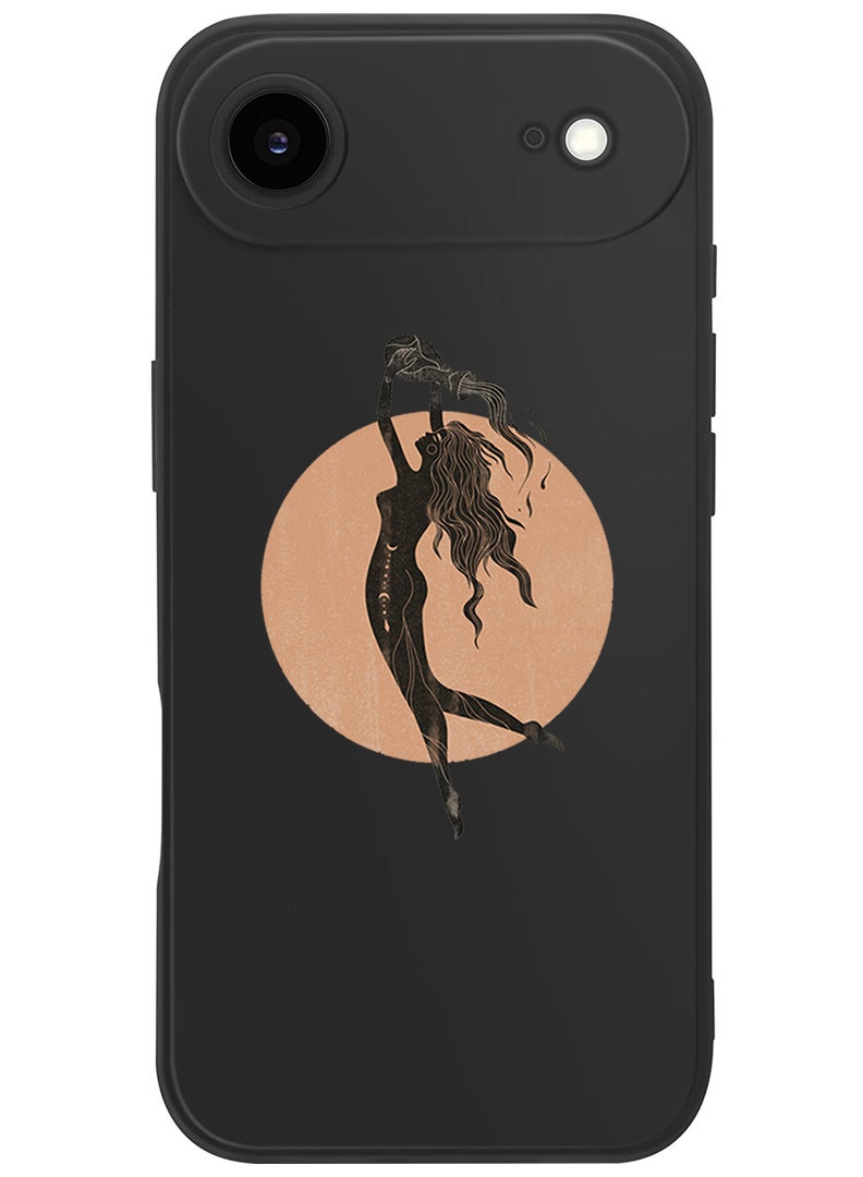 Theodor Protective Slim Fit Case Liquid Silicone Cover with Full Body Protection Anti-Scratch Shockproof Case For Apple iPhone 17 Air (Black) Aquarius - Image 1