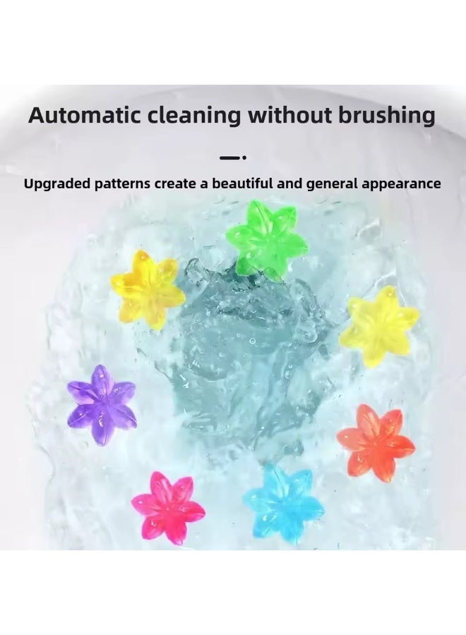 Powerful Toilet Gel Cleaner Lemon Scent, 14 Gel Flowers, Stain and Odor Removal, Deep Clean Lasts Up to 50 Rinses - Image 4
