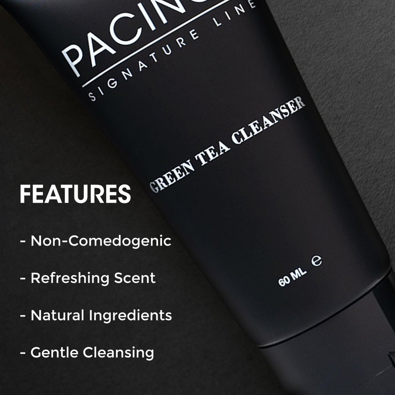 Pacinos Green Tea Cleanser - Gentle Facial Cleanser - Nourishing Antioxidant Face Wash for Balanced Skin - Image 3
