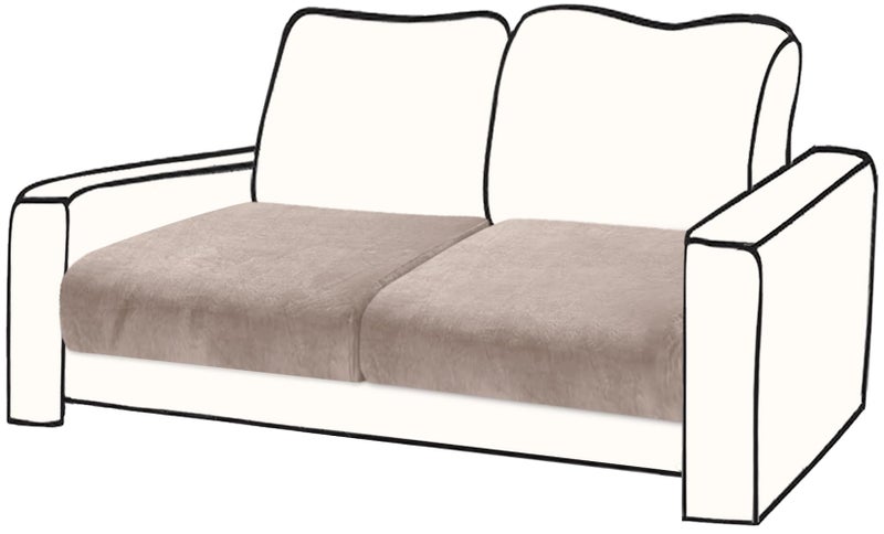 BT.WA Couch Cushion Cover Velvet 2 قطعة غطاء وسادة المقعد تمتد الأريكة Loveseat Couch الأريكة الأريكة منفصلة حامي الأثاث الأريكة (مساعدان أو مسند الظهر). - Image 1