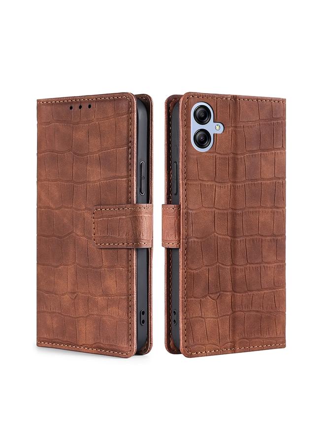 اس-توب جراب لهاتف Samsung Galaxy A04E مصنوع من جلد التمساح مع مشبك مغناطيسي - Image 1