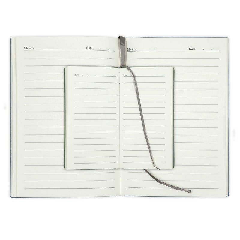 COMMA | Velvet Series | A5 & A6 Size with Pen | Flexible Bound Notebook | 200 Pages | 100gsm Natural Shade Paper | Velvet PU Cover with Edge Colour | Combo – (Brown + Brown) - Image 3