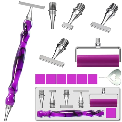 LEIYULY 13PCS Diamond Art Pen, with 1,3,6,9 Stainless Steel Nibs, Ergonomic Diamond Art Pen, 5D Diamond Painting Pens Tools, for Both Beginners and Experienced Diamond Artists - Image 1