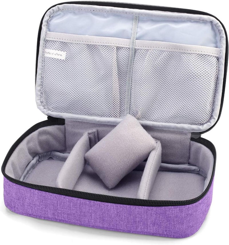 LUXJA Sewing Accessories Organizer, Double-Layer Sewing Supplies Organizer for Needles, Scissors, Measuring Tape, Thread and Other Sewing Tools (NO Accessories Included), Purple - Image 5