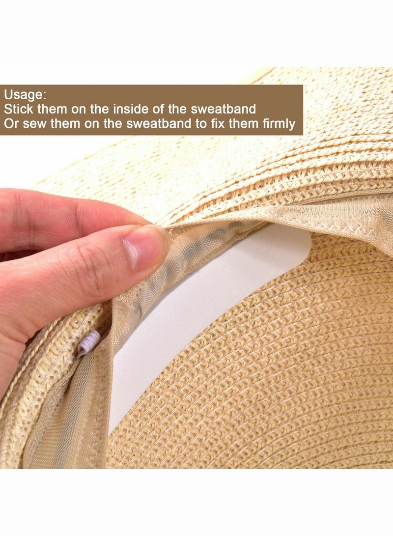 KASTWAVE Hat Size Reducer, 20Pcs Foam Reducing Tape for Hats Caps Sweatband Men and Women, Black, White - Image 4