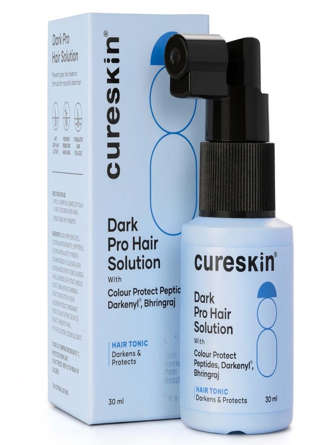 Cureskin سيروم كيورسكين المضاد للشيب | يعكس ويحد من ظهور الشيب | محلول دارك برو لتغميق الشعر الطبيعي، 30 مل (عبوة واحدة) - Image 1