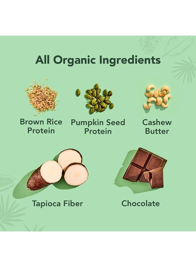 ALOHA Organic Plant-Based Protein Bars Chocolate Fudge Brownie Vegan, Gluten-Free, Paleo, Low-Carb, Non-GMO, Soy-Free, 12 Count  - Image 3